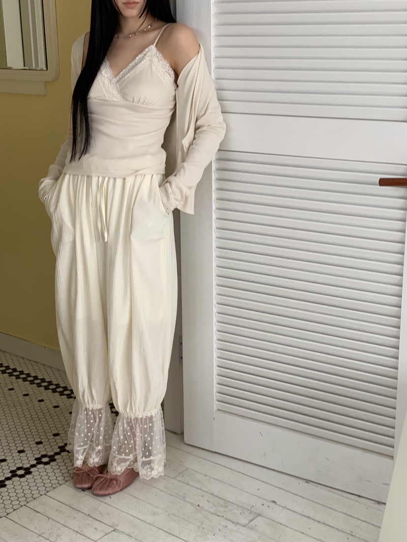 SUNDER MARKET韓國直郵實拍女士新品26春夏職業休閑褲褶皺SUNDER MARKET休閑褲