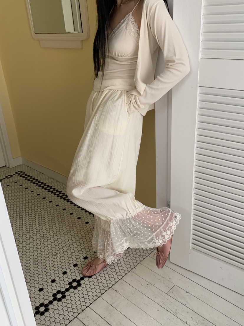 SUNDER MARKET韓國直郵實拍女士新品26春夏職業休閑褲褶皺SUNDER MARKET休閑褲