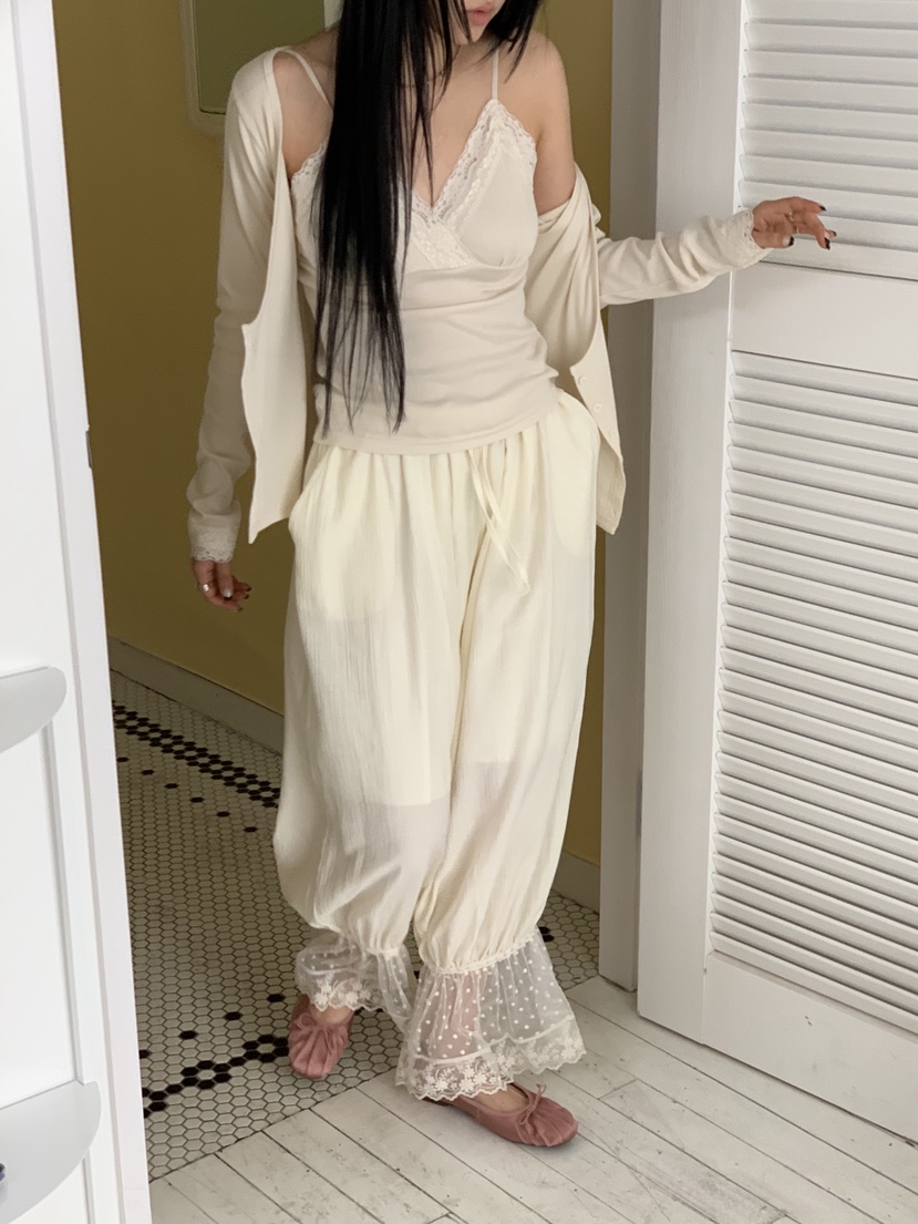 SUNDER MARKET韓國直郵實拍女士新品26春夏職業休閑褲褶皺SUNDER MARKET休閑褲