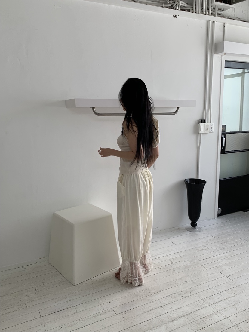 SUNDER MARKET韓國直郵實拍女士新品26春夏職業休閑褲褶皺SUNDER MARKET休閑褲