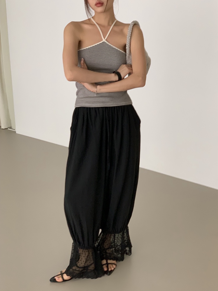 SUNDER MARKET韓國直郵實拍女士新品26春夏職業休閑褲褶皺SUNDER MARKET休閑褲圖色2