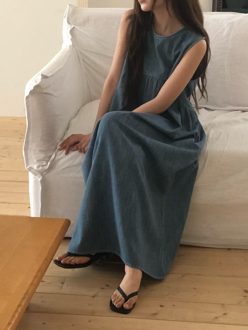 ONDO-P韓國直郵實拍女裝新品職業熱賣26春夏休閑連衣裙長款ONDO-P連衣裙