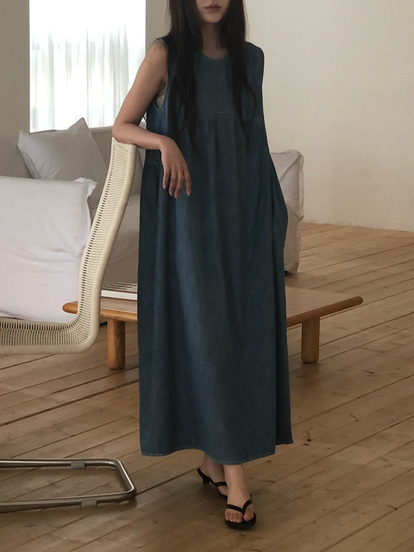 ONDO-P韓國直郵實拍女裝新品職業熱賣26春夏休閑連衣裙長款ONDO-P連衣裙