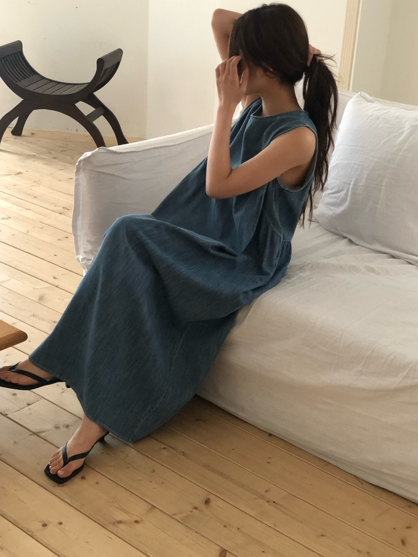 ONDO-P韓國直郵實拍女裝新品職業熱賣26春夏休閑連衣裙長款ONDO-P連衣裙