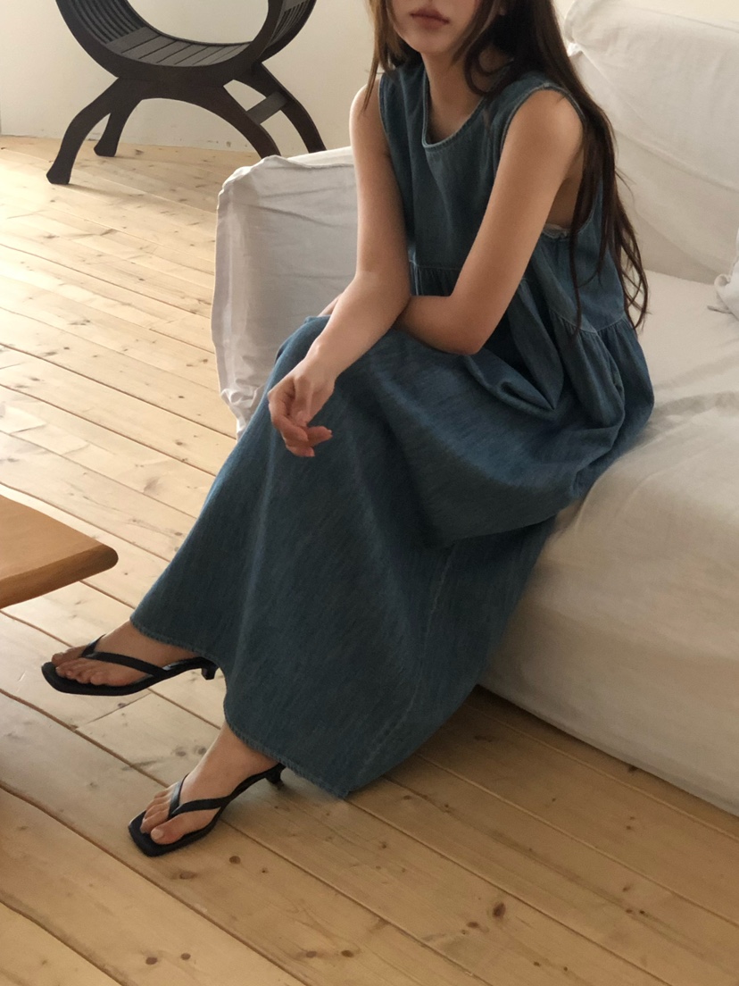 ONDO-P韓國直郵實拍女裝新品職業熱賣26春夏休閑連衣裙長款ONDO-P連衣裙