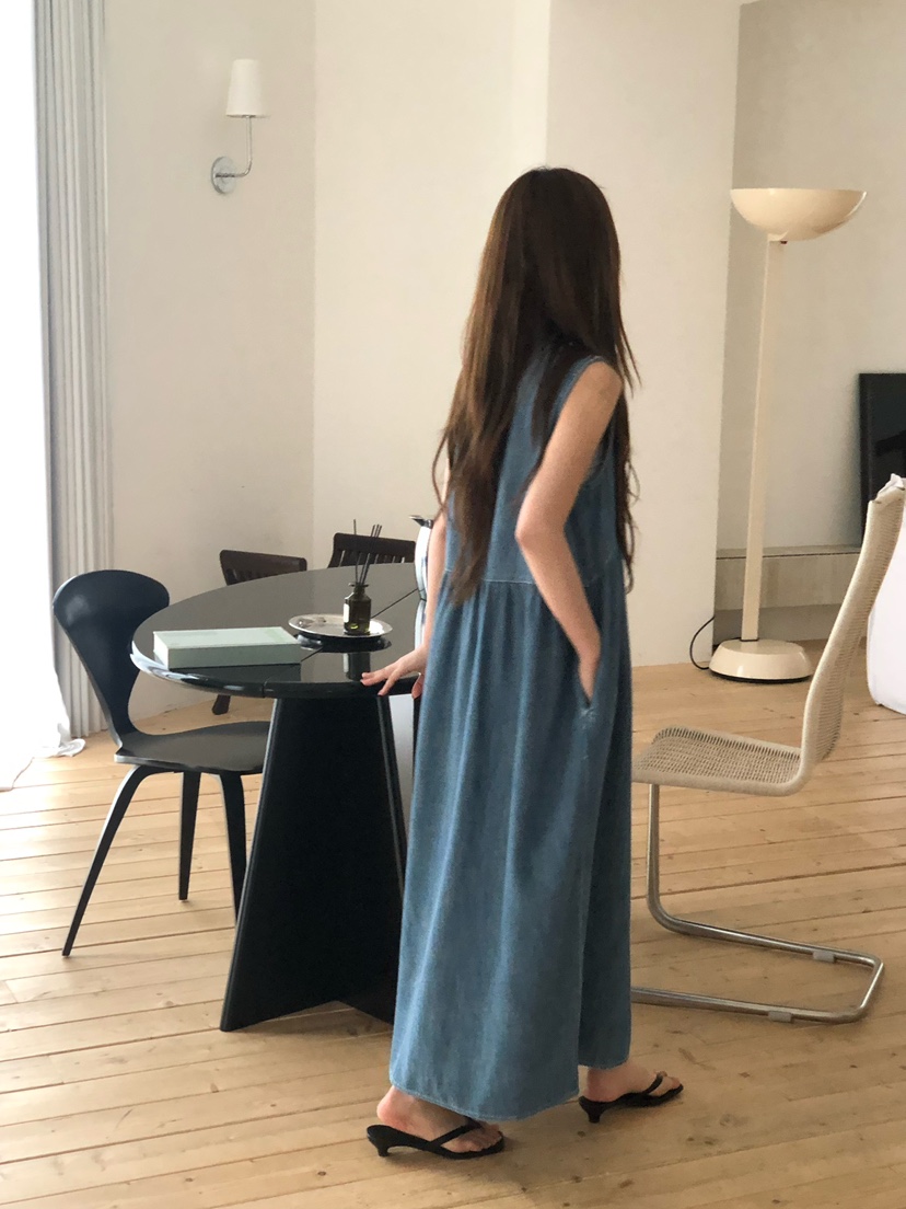 ONDO-P韓國直郵實拍女裝新品職業熱賣26春夏休閑連衣裙長款ONDO-P連衣裙