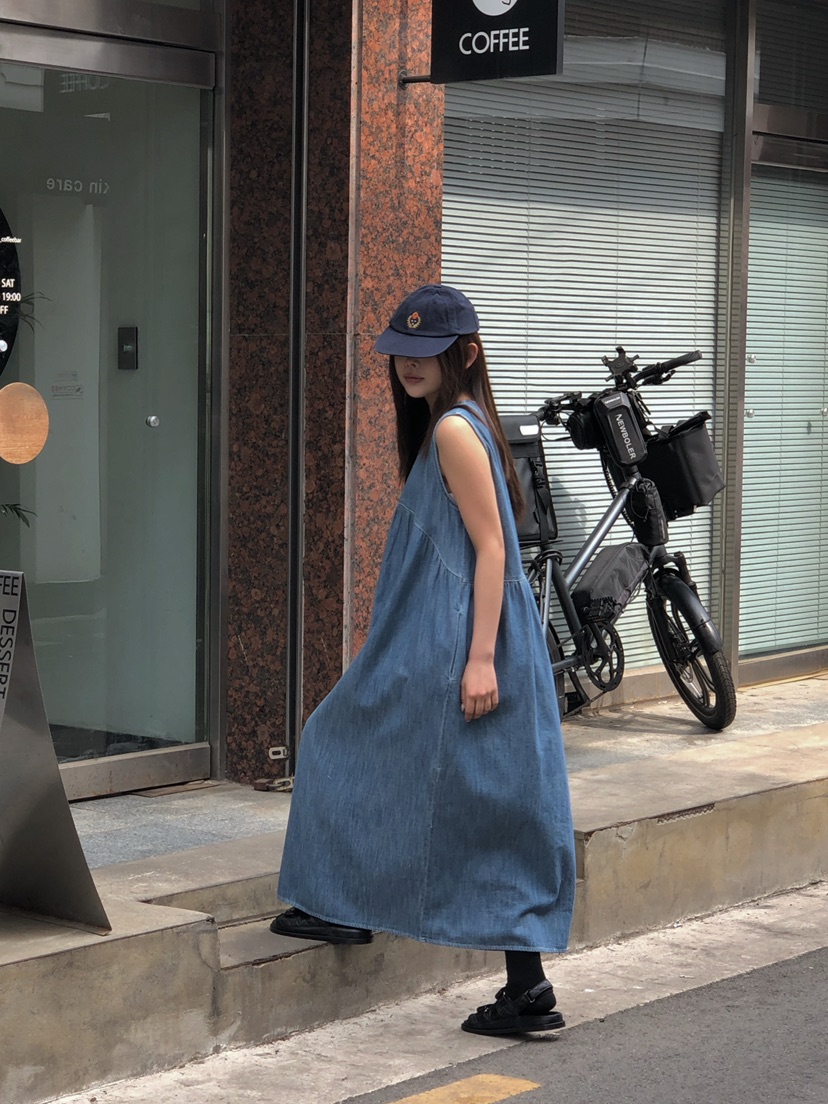 ONDO-P韓國直郵實拍女裝新品職業熱賣26春夏休閑連衣裙長款ONDO-P連衣裙