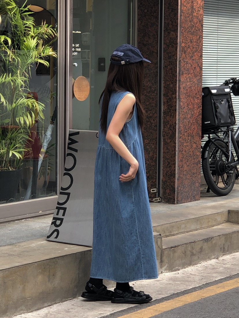 ONDO-P韓國直郵實拍女裝新品職業熱賣26春夏休閑連衣裙長款ONDO-P連衣裙