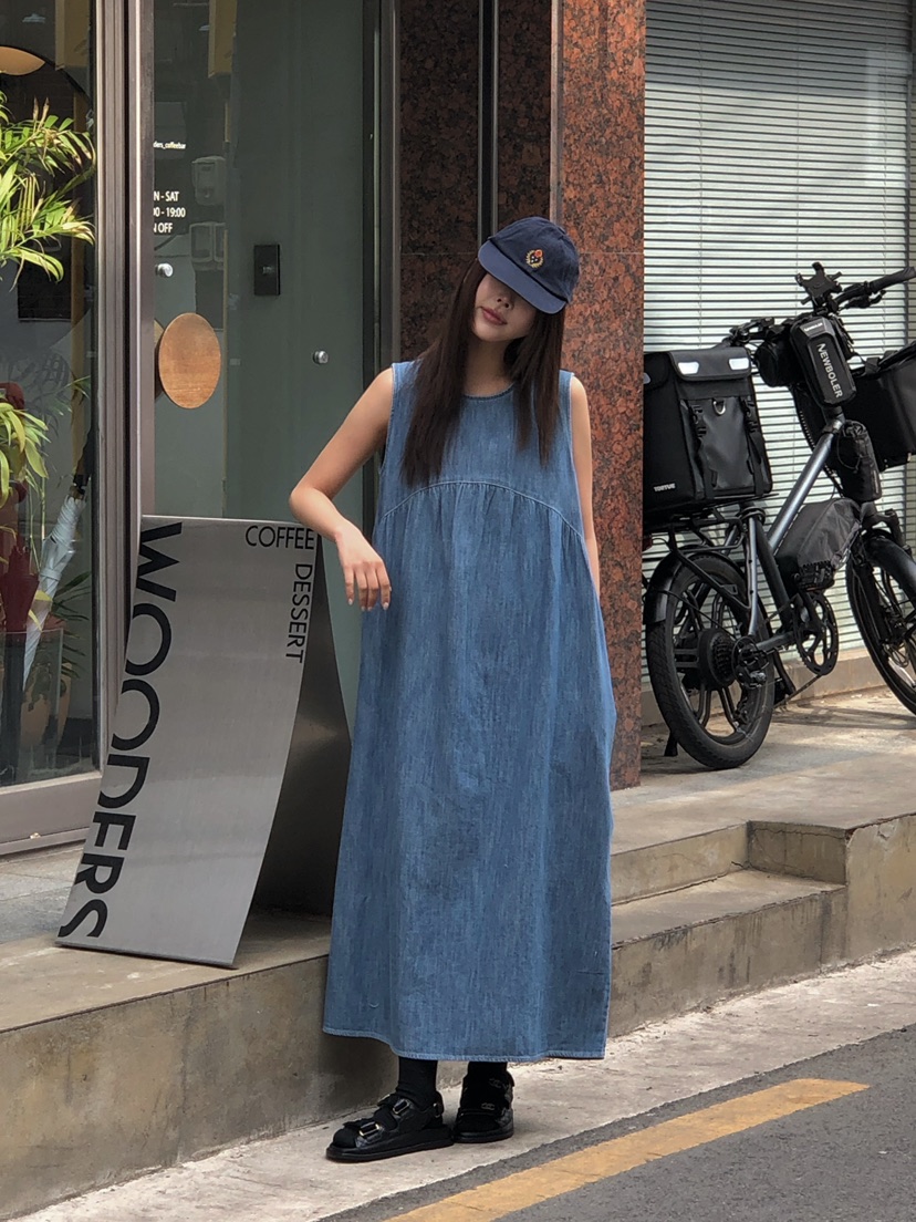 ONDO-P韓國直郵實拍女裝新品職業熱賣26春夏休閑連衣裙長款ONDO-P連衣裙