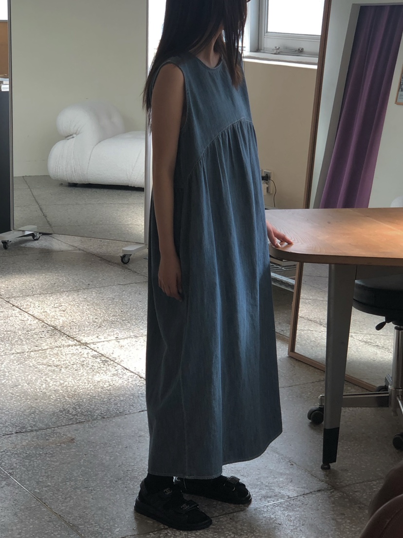 ONDO-P韓國直郵實拍女裝新品職業熱賣26春夏休閑連衣裙長款ONDO-P連衣裙