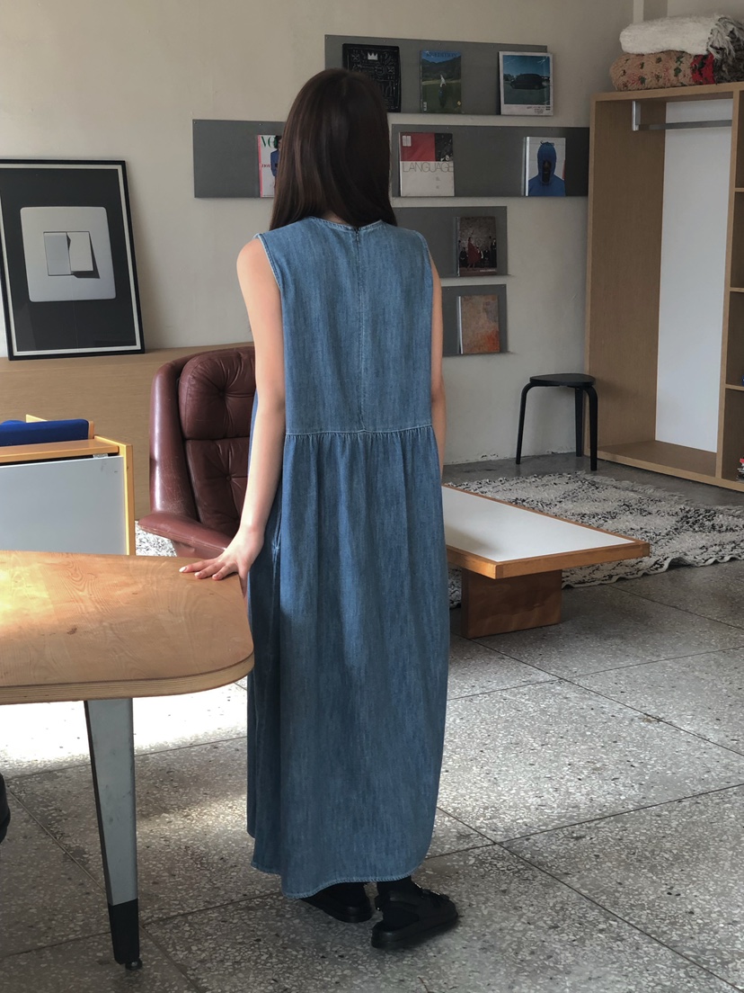 ONDO-P韓國直郵實拍女裝新品職業熱賣26春夏休閑連衣裙長款ONDO-P連衣裙