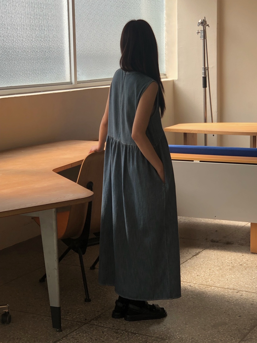 ONDO-P韓國直郵實拍女裝新品職業熱賣26春夏休閑連衣裙長款ONDO-P連衣裙