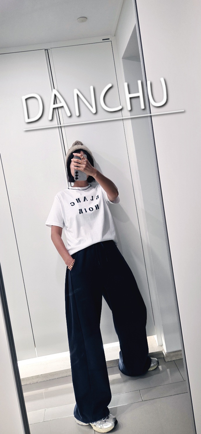 DANCHU韓國東大門直郵女士新款時尚26春夏熱賣休閑T恤撞色DANCHUT恤