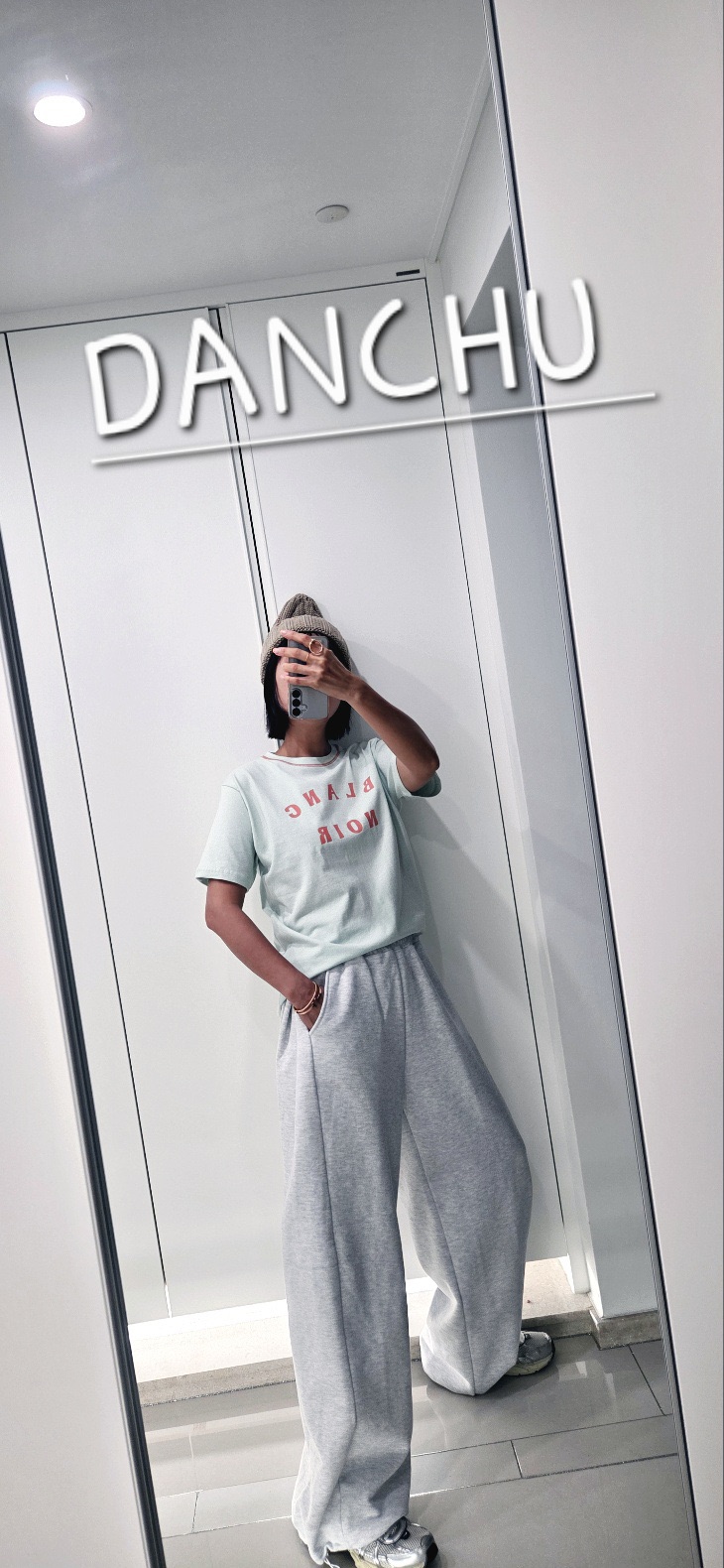 DANCHU韓國東大門直郵女士新款時尚26春夏熱賣休閑T恤撞色DANCHUT恤