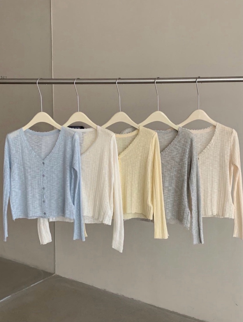 SYMBOL韓國代購女士新款熱賣時尚人氣休閑26春夏針織衫蕾絲SYMBOL針織衫圖色1左一色