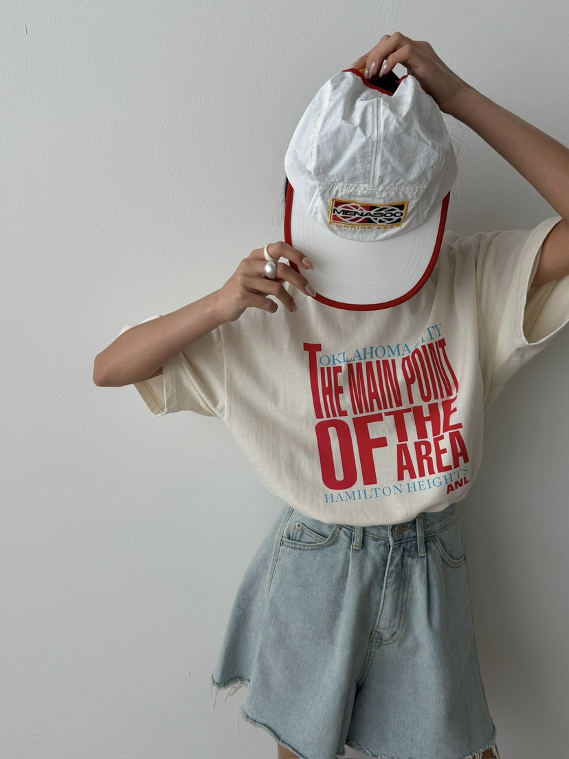 ANGLOG BEIGE韓國直郵實拍女裝新款時尚推薦休閑人氣T恤ANGLOG BEIGET恤