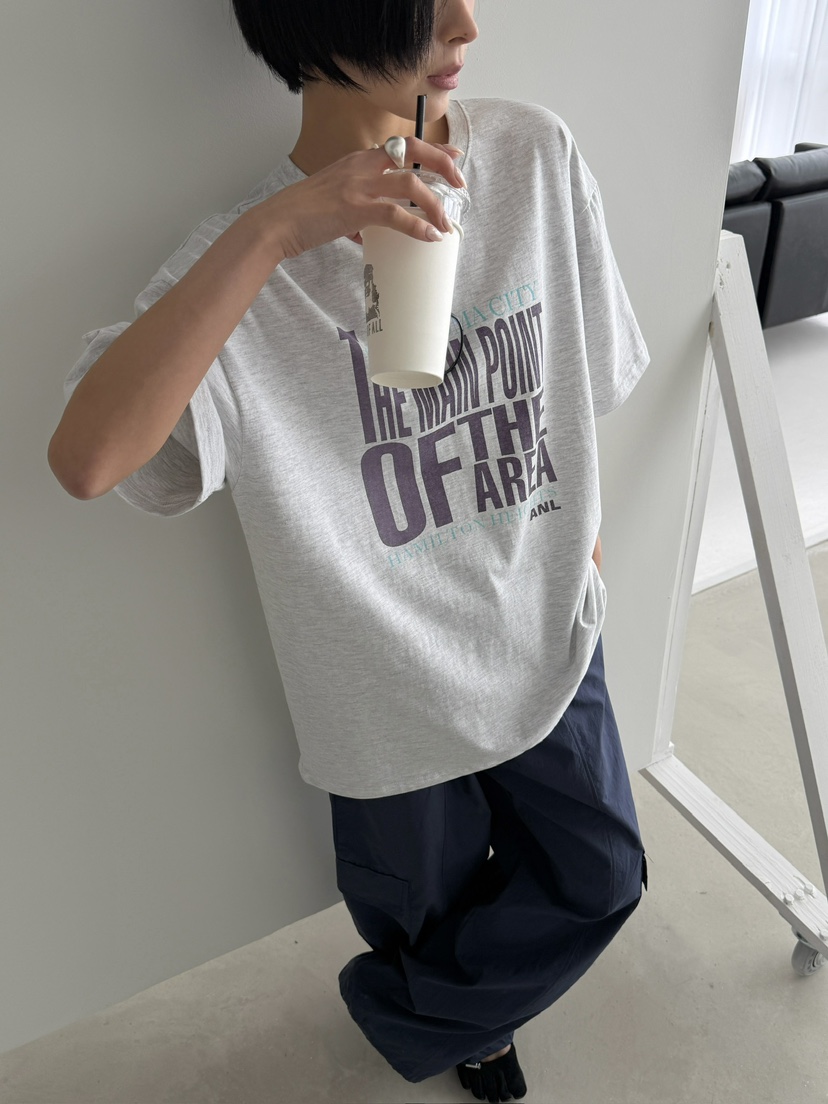 ANGLOG BEIGE韓國直郵實拍女裝新款時尚推薦休閑人氣T恤ANGLOG BEIGET恤