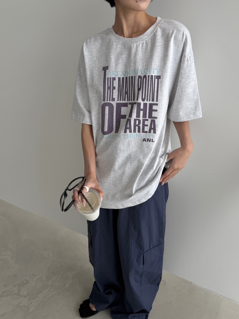 ANGLOG BEIGE韓國直郵實拍女裝新款時尚推薦休閑人氣T恤ANGLOG BEIGET恤