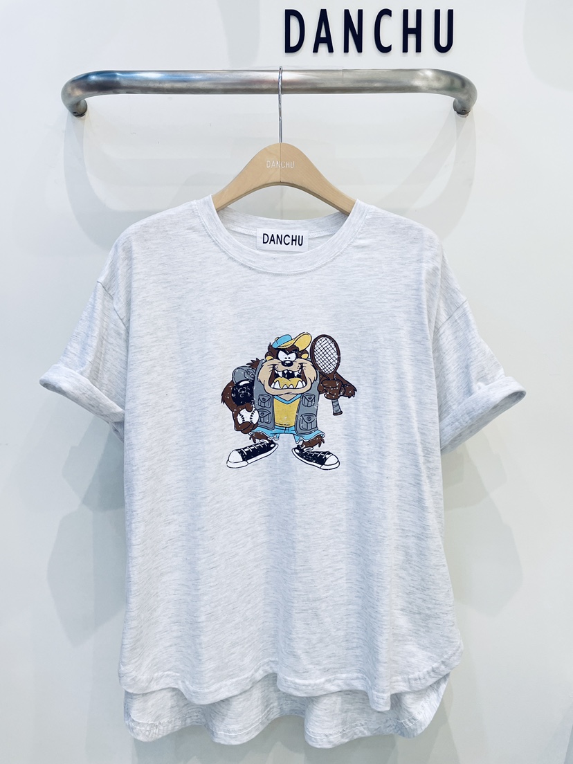 DANCHU韓國東大門代購女裝新品休閑26春夏熱賣人氣時尚T恤DANCHUT恤圖色1