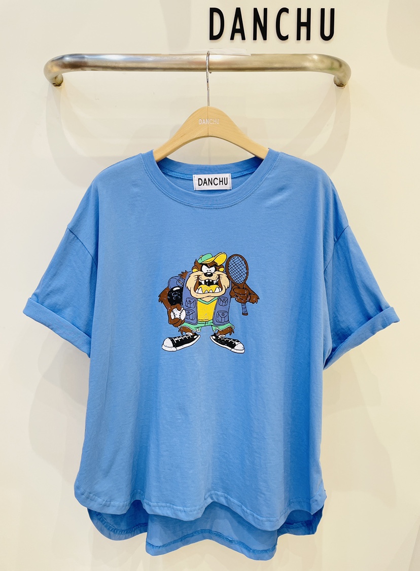 DANCHU韓國東大門代購女裝新品休閑26春夏熱賣人氣時尚T恤DANCHUT恤圖色2
