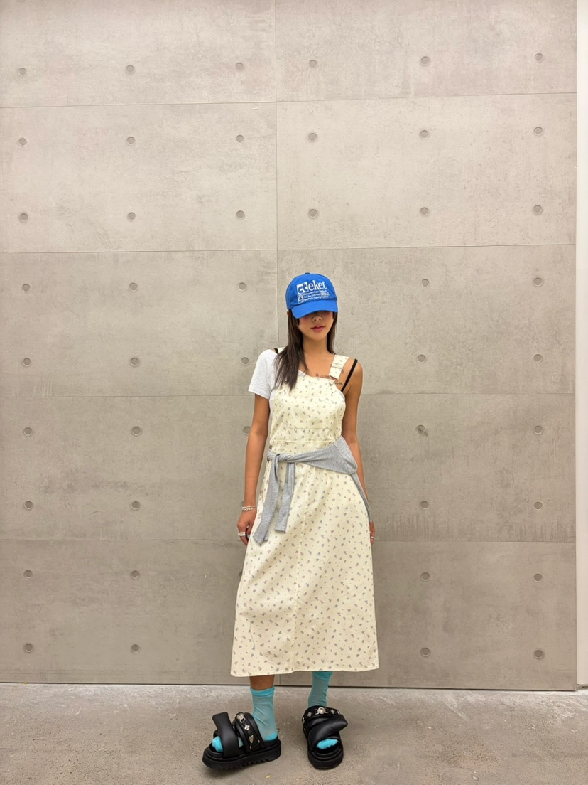 CUCUMBER韓國東大門代購女裝新品推薦26春夏職業連衣裙花朵CUCUMBER連衣裙圖色1