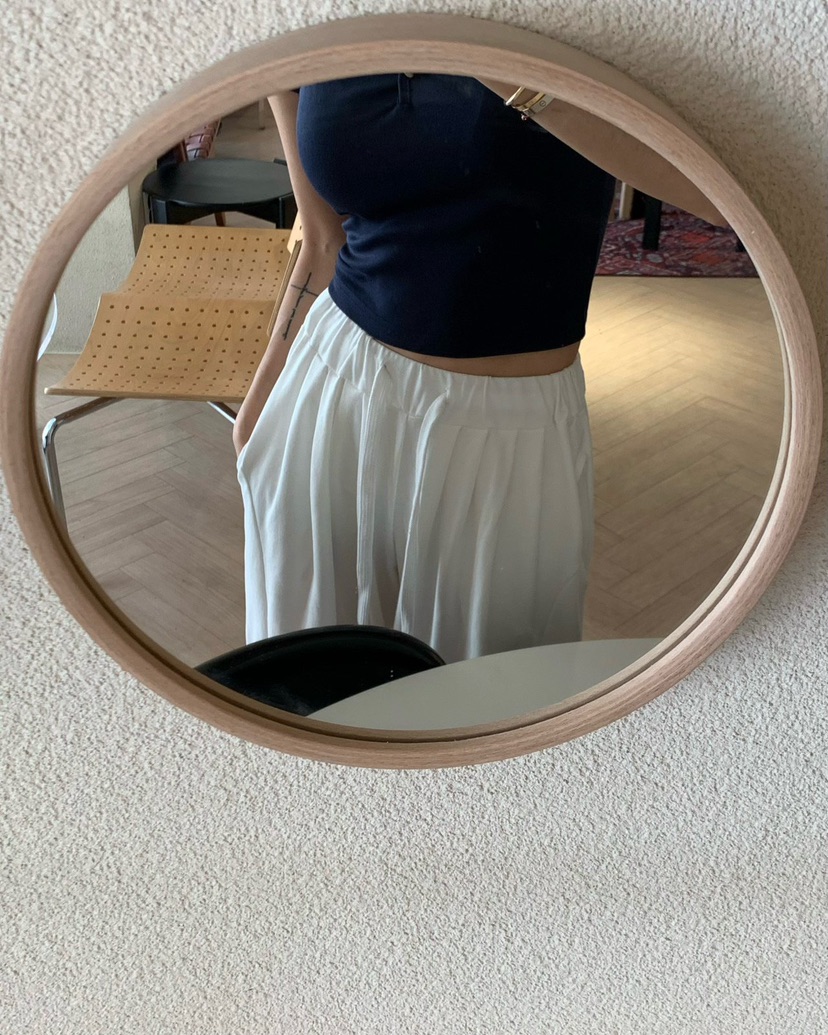 REVE CITE-L韓國直郵實拍女裝新品休閑休閑褲闊腿褲褶裥REVE CITE-L休閑褲