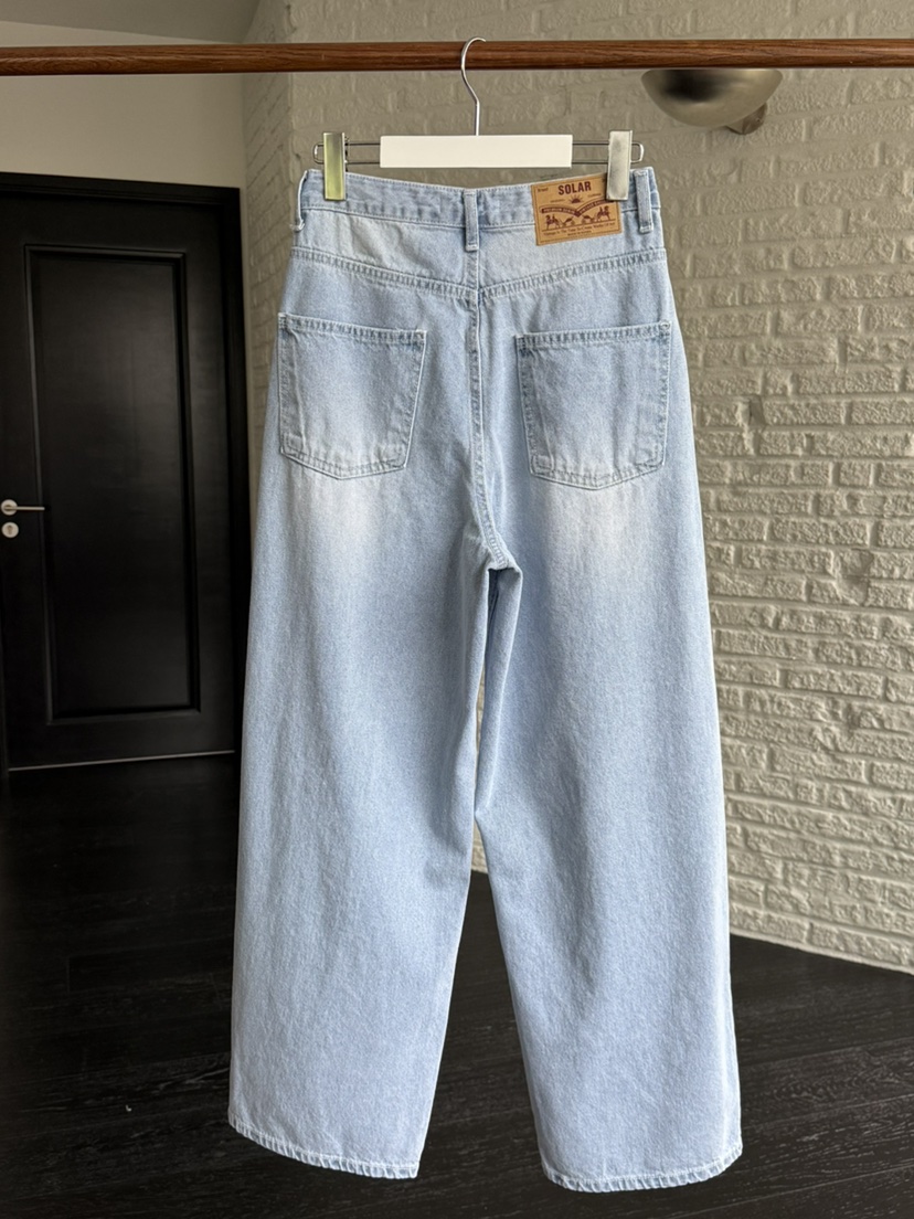 SOLAR韓國直郵女士新品熱賣時尚人氣推薦休閑職業牛仔褲破洞SOLAR牛仔褲