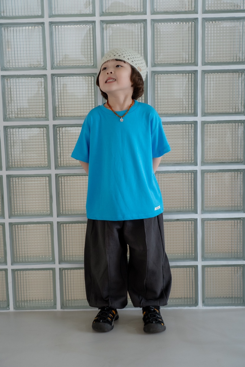 THE LINE-Q韓國東大門直郵女士新款26春夏推薦時尚T恤童裝THE LINE-QT恤圖色1