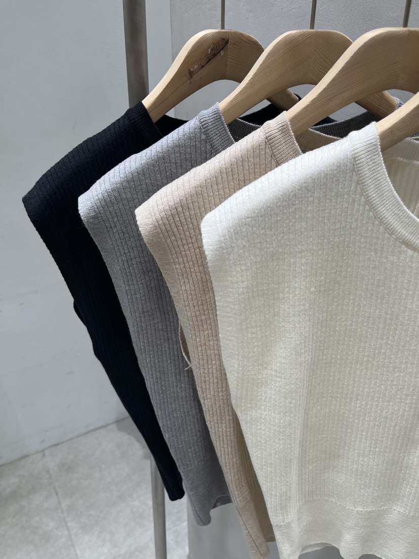 EVERCOMMERCE METICULOUSLY DESIGNED韓國直郵女士新款休閑吊帶背心羅紋EVERCOMMERCE METICULOUSLY DESIGNED吊帶/背心