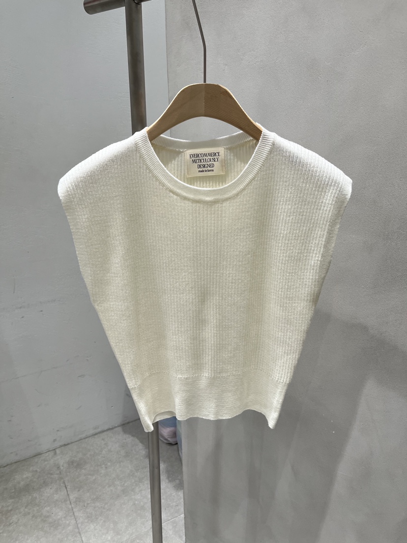 EVERCOMMERCE METICULOUSLY DESIGNED韓國直郵女士新款休閑吊帶背心羅紋EVERCOMMERCE METICULOUSLY DESIGNED吊帶/背心圖色2