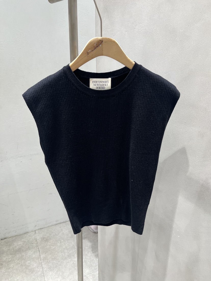 EVERCOMMERCE METICULOUSLY DESIGNED韓國直郵女士新款休閑吊帶背心羅紋EVERCOMMERCE METICULOUSLY DESIGNED吊帶/背心圖色4
