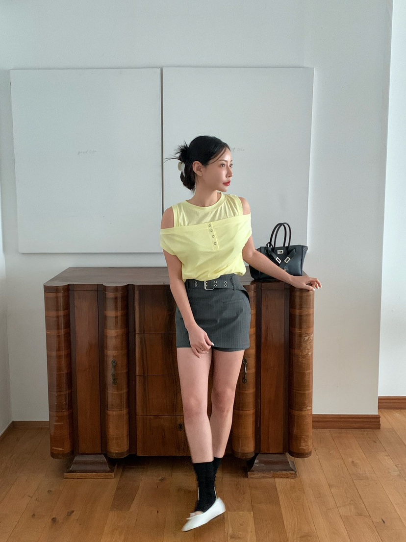 REVE CITE-L韓國東大門直郵女士新品休閑26春夏T恤折扣REVE CITE-LT恤