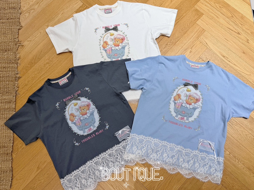 BOUTIQUE-L韓國直郵女裝新品人氣26春夏推薦時尚休閑T恤BOUTIQUE-LT恤