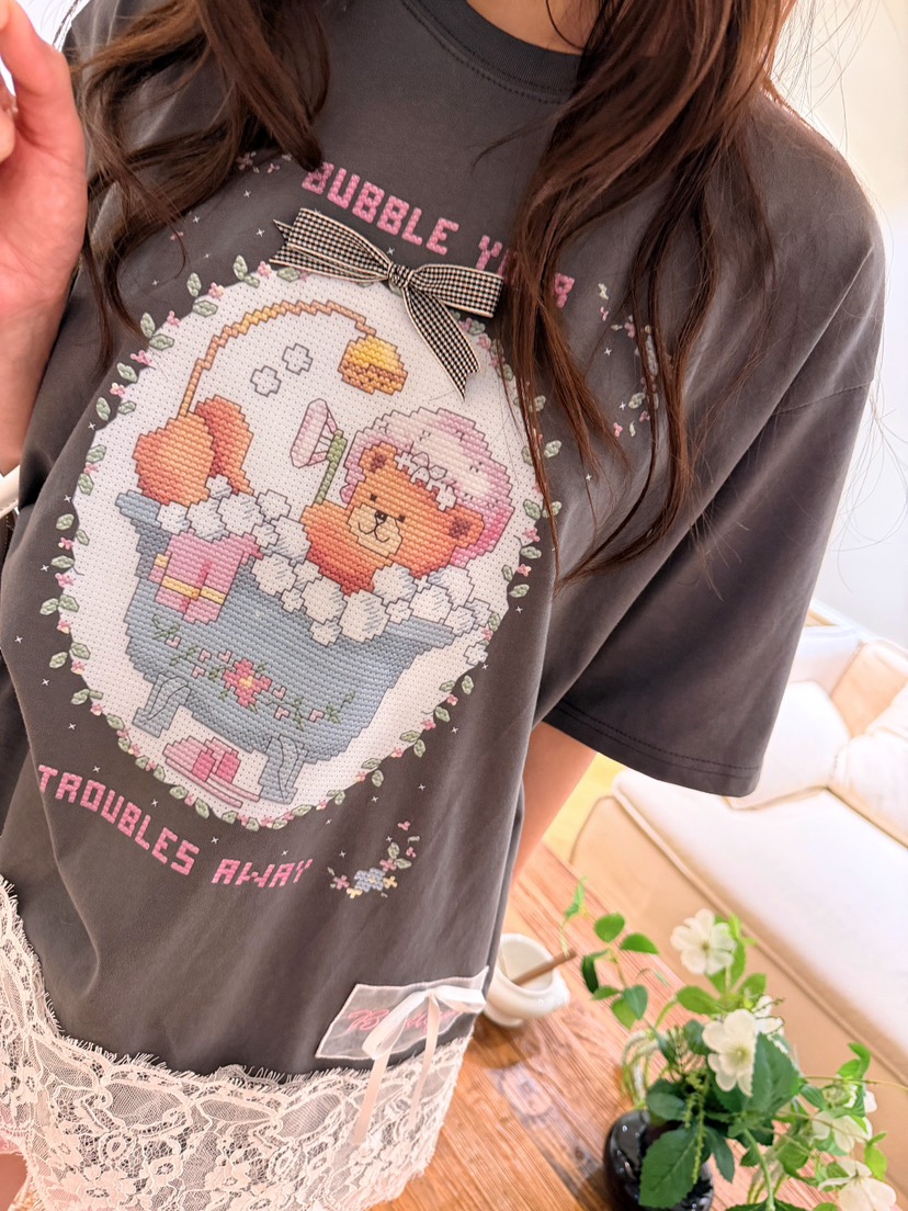 BOUTIQUE-L韓國直郵女裝新品人氣26春夏推薦時尚休閑T恤BOUTIQUE-LT恤