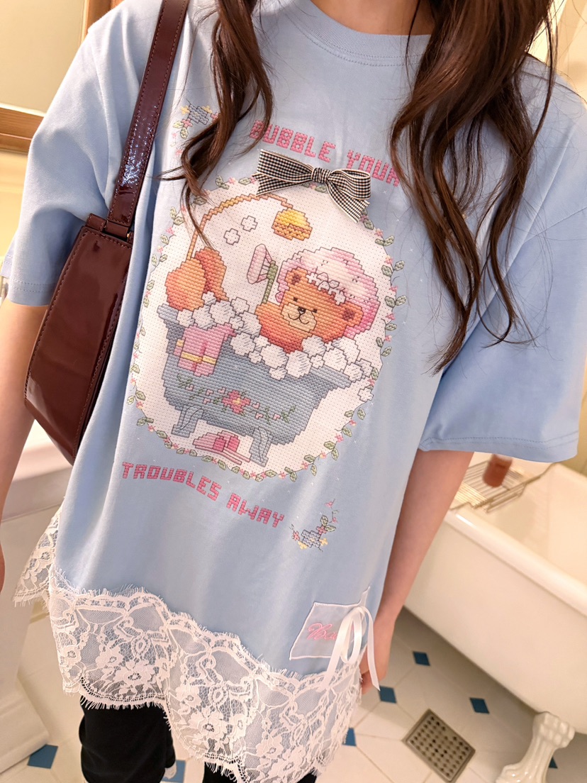 BOUTIQUE-L韓國直郵女裝新品人氣26春夏推薦時尚休閑T恤BOUTIQUE-LT恤