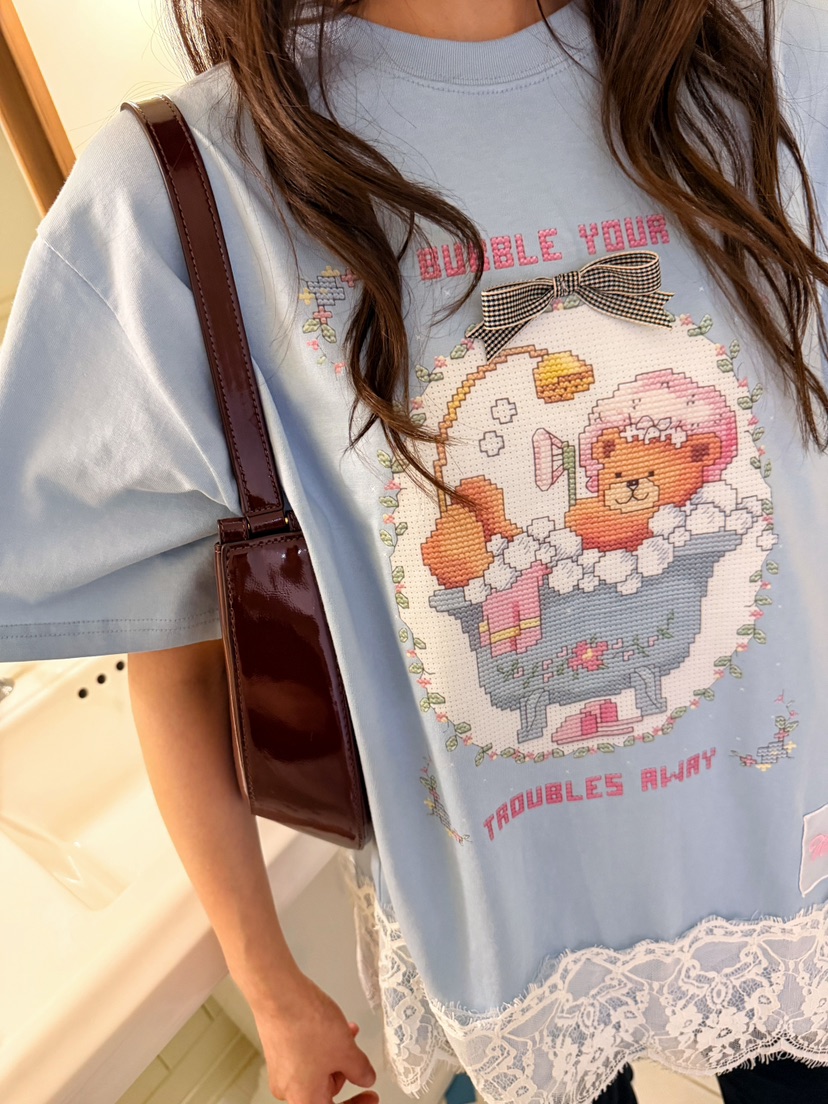 BOUTIQUE-L韓國直郵女裝新品人氣26春夏推薦時尚休閑T恤BOUTIQUE-LT恤