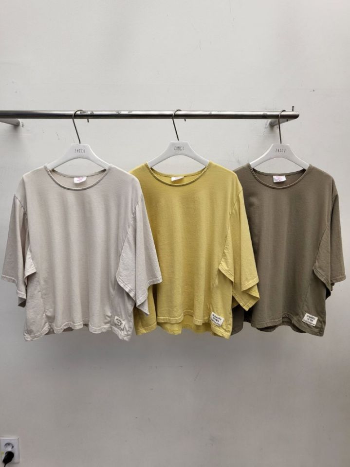ZACCU韓國直郵實拍女裝新款26春夏時尚休閑職業熱賣推薦T恤ZACCUT恤