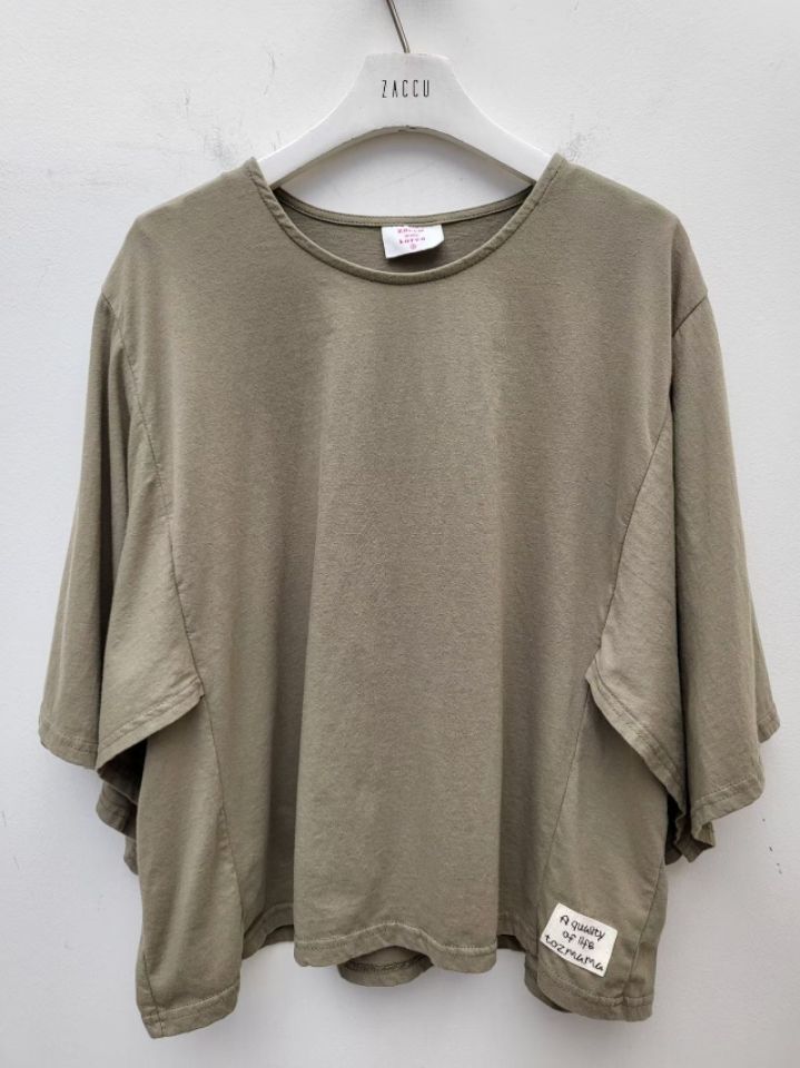 ZACCU韓國直郵實拍女裝新款26春夏時尚休閑職業熱賣推薦T恤ZACCUT恤圖色2