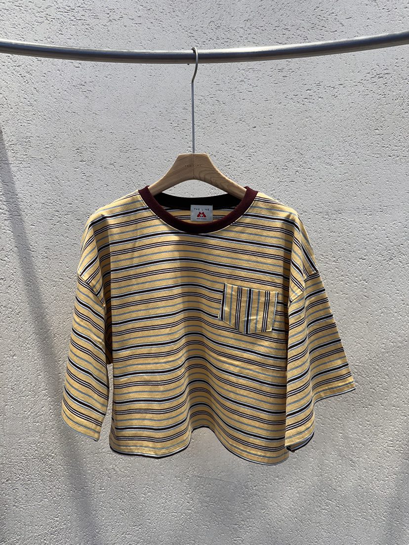 THE LINE-Q韓國代購女裝新品26春夏時尚人氣推薦休閑T恤THE LINE-QT恤圖色1