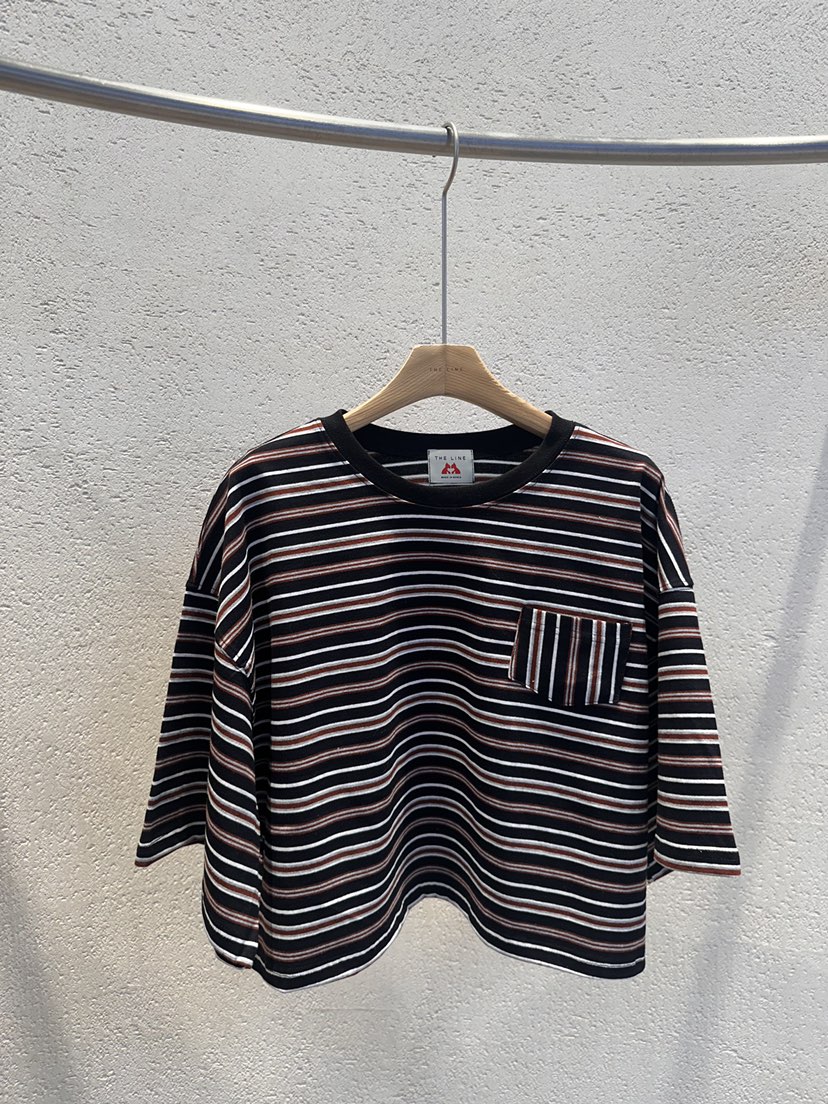 THE LINE-Q韓國代購女裝新品26春夏時尚人氣推薦休閑T恤THE LINE-QT恤圖色2