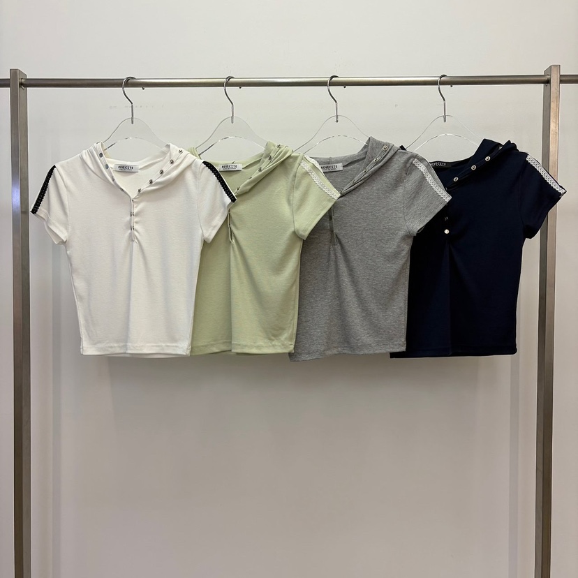 REVE CITE-L韓國東大門直郵女士新品熱賣休閑T恤連帽衫REVE CITE-LT恤