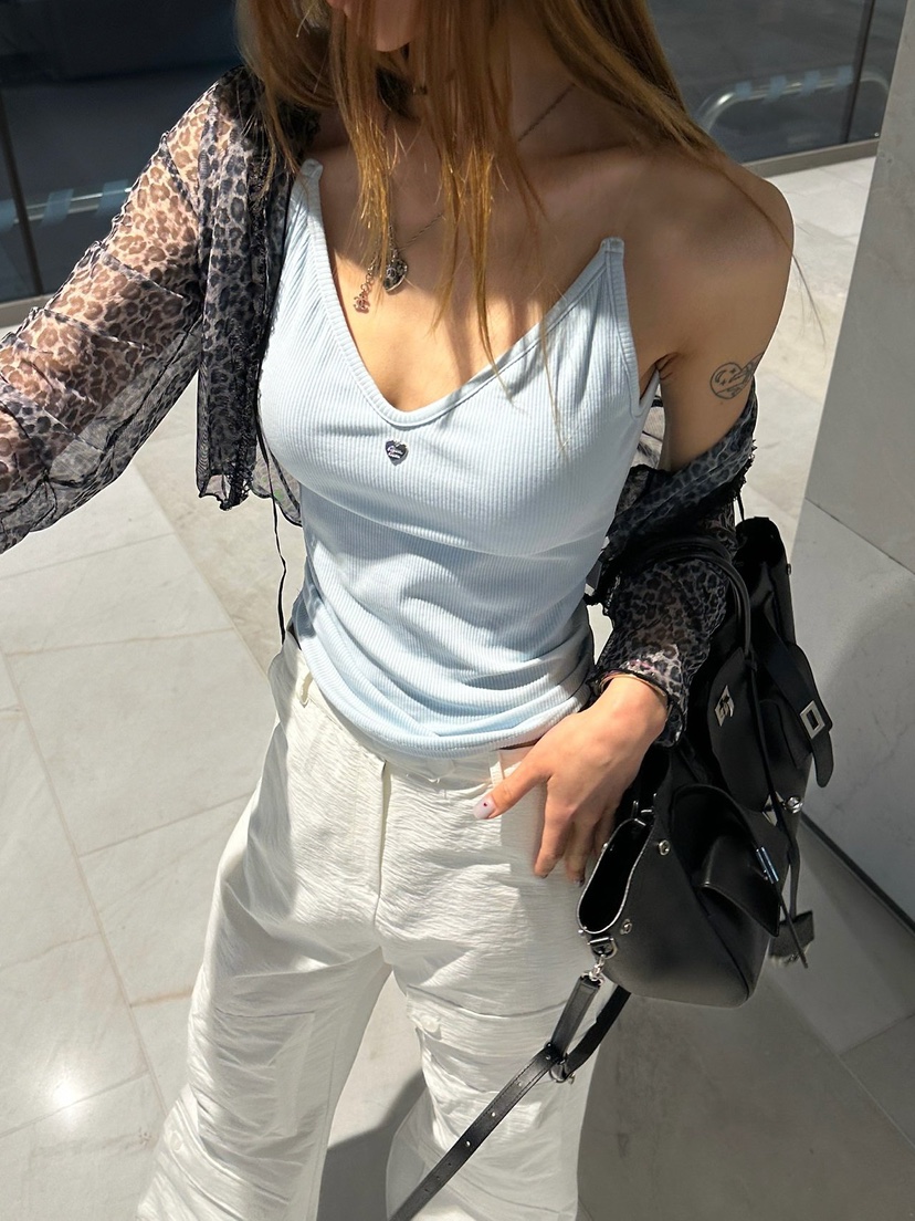 ZEROZERO韓國代購女士新款推薦休閑職業26春夏吊帶背心透明ZEROZERO吊帶/背心圖色3