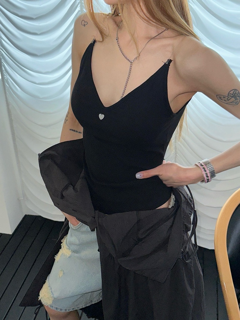 ZEROZERO韓國代購女士新款推薦休閑職業26春夏吊帶背心透明ZEROZERO吊帶/背心圖色5