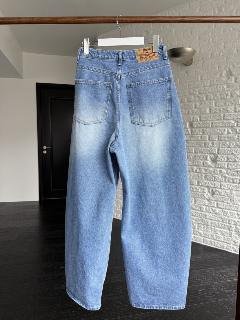 SOLAR韓國東大門代購女士新款推薦人氣熱賣職業牛仔褲破洞SOLAR牛仔褲