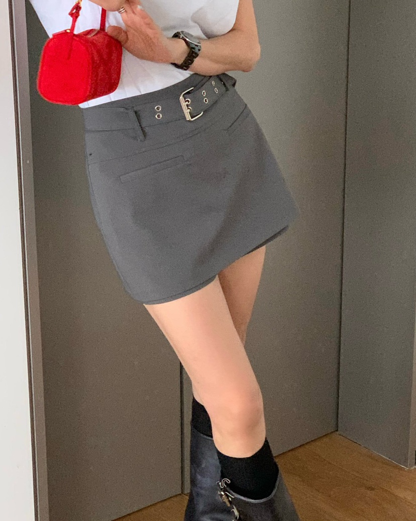 REVE CITE-L韓國東大門直郵女士新品休閑時尚裙褲含腰帶REVE CITE-L裙褲