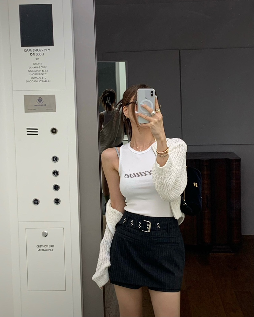 REVE CITE-L韓國東大門直郵女士新品休閑時尚裙褲含腰帶REVE CITE-L裙褲