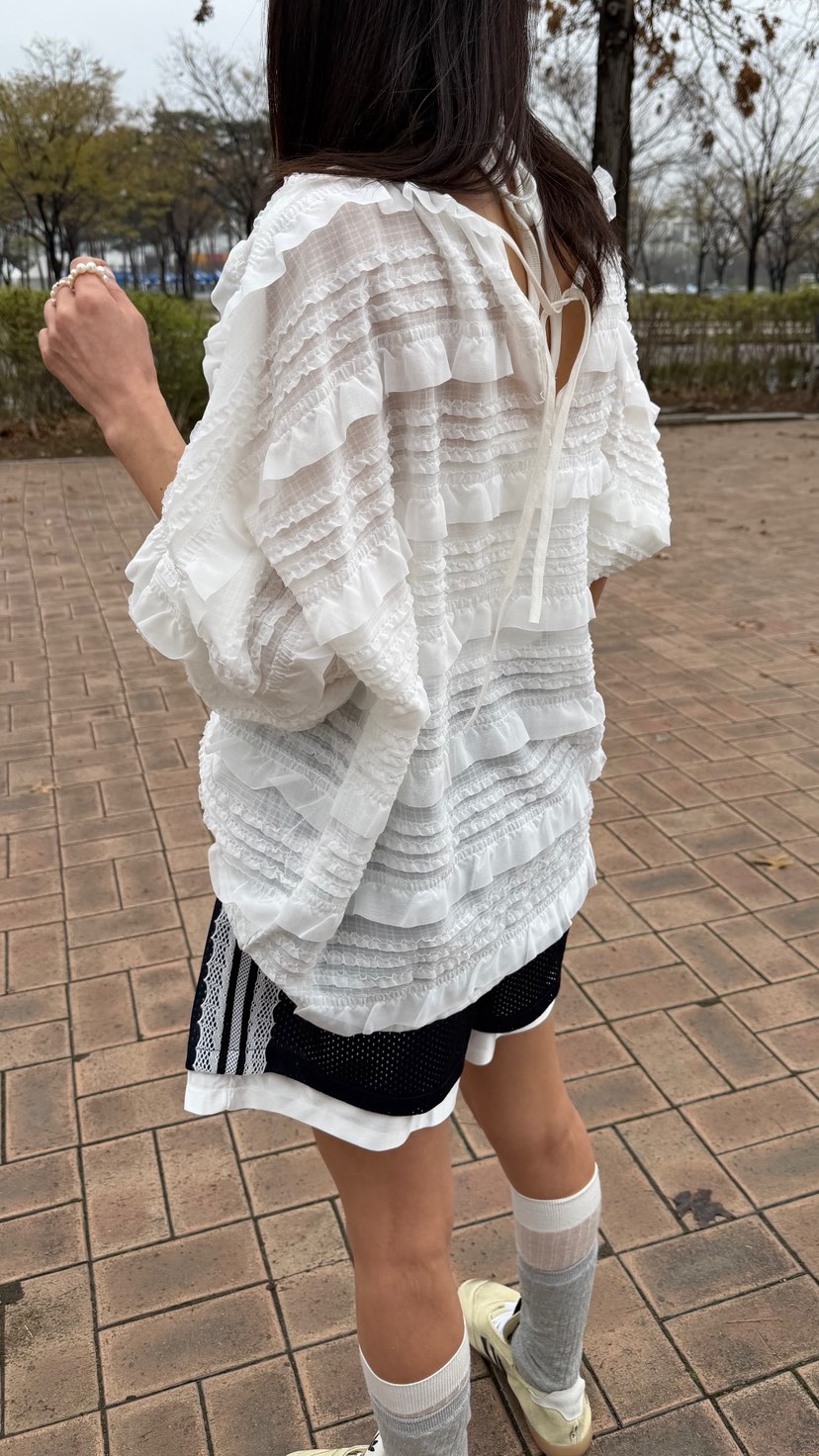 FRANC—L韓國直郵實拍女裝新款時尚熱賣職業休閑襯衫蕾絲衫FRANC襯衫/蕾絲衫