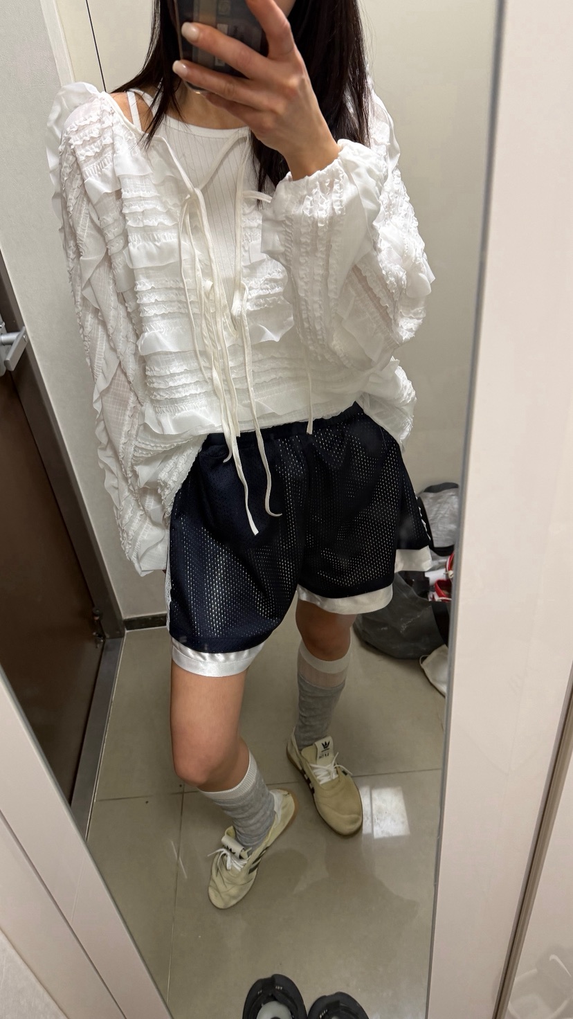 FRANC—L韓國直郵實拍女裝新款時尚熱賣職業休閑襯衫蕾絲衫FRANC襯衫/蕾絲衫