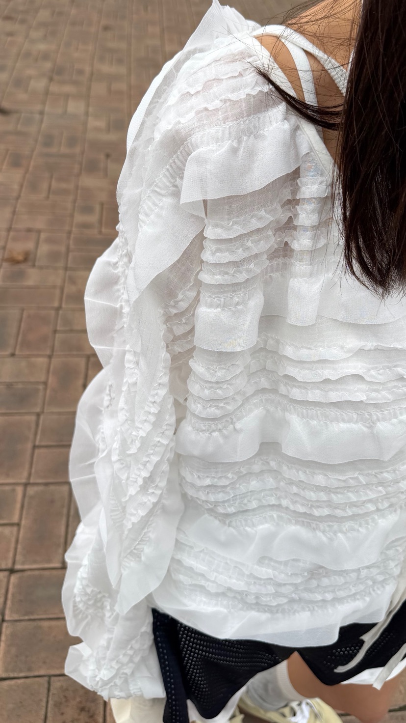 FRANC—L韓國直郵實拍女裝新款時尚熱賣職業休閑襯衫蕾絲衫FRANC襯衫/蕾絲衫