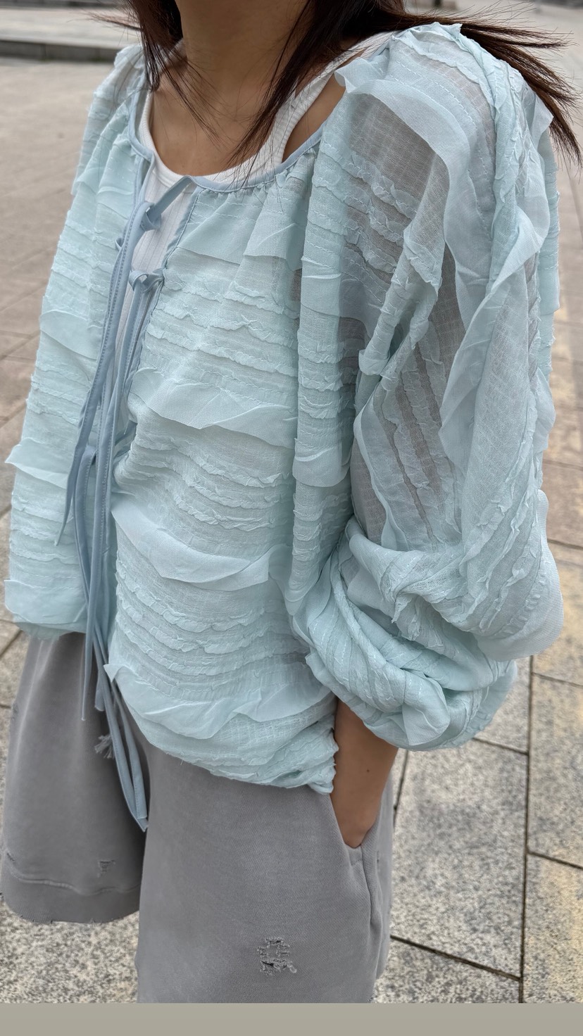 FRANC—L韓國直郵實拍女裝新款時尚熱賣職業休閑襯衫蕾絲衫FRANC襯衫/蕾絲衫